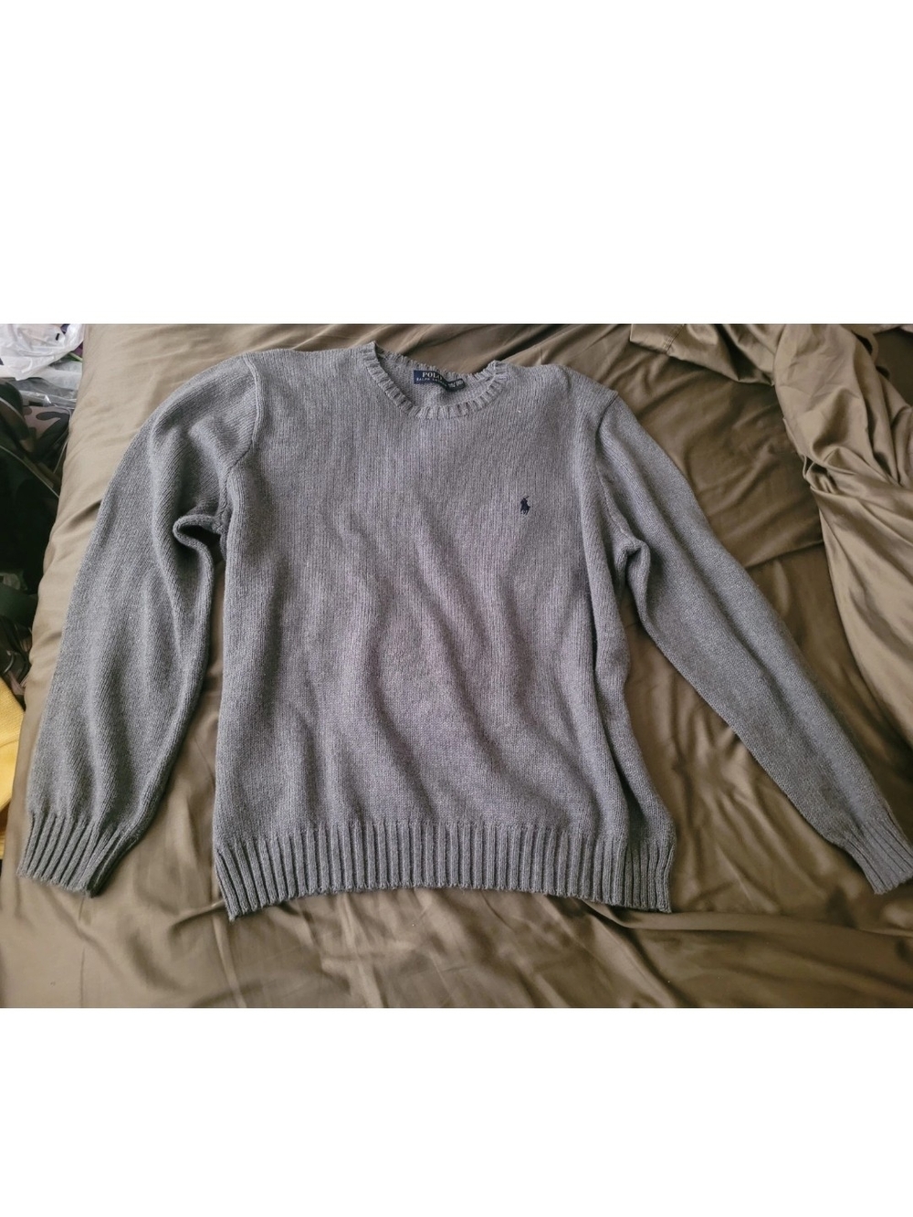 Used Excellent Condition Polo Ralph Lauren Pullover Sweater Size XXL Gray